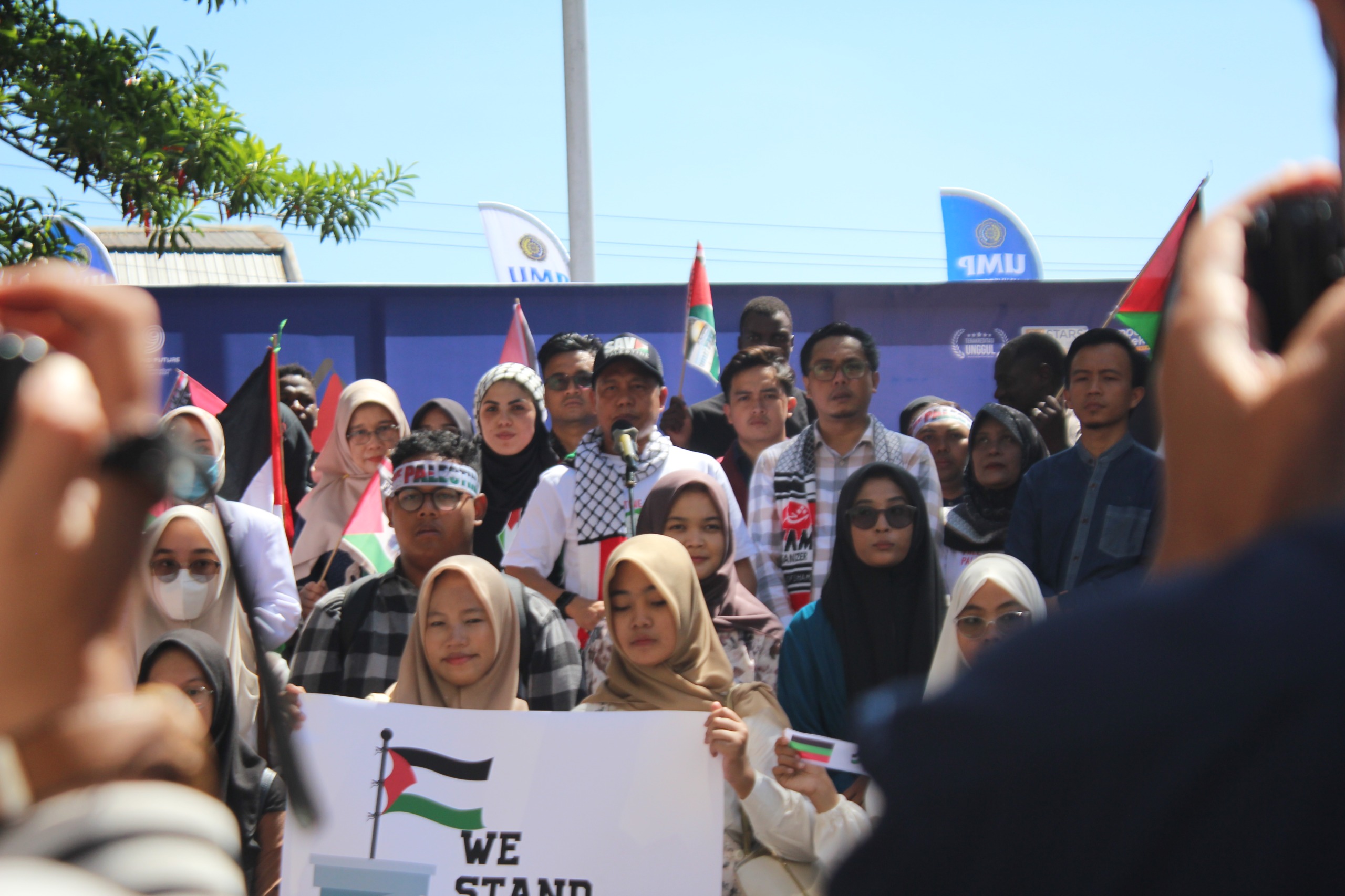 Gelar Aksi Solidaritas, Rektor UMP Tuntut Perdamaian di Tanah Palestina